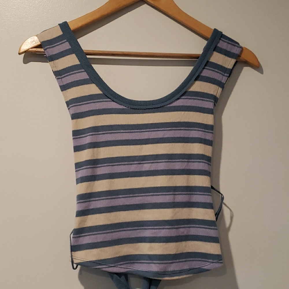 Free people tie back tank top